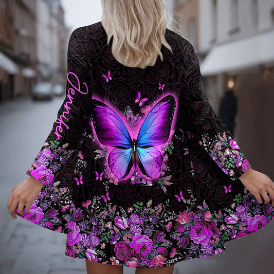 Love Butterflies - Personalized Butterfly Cardigan