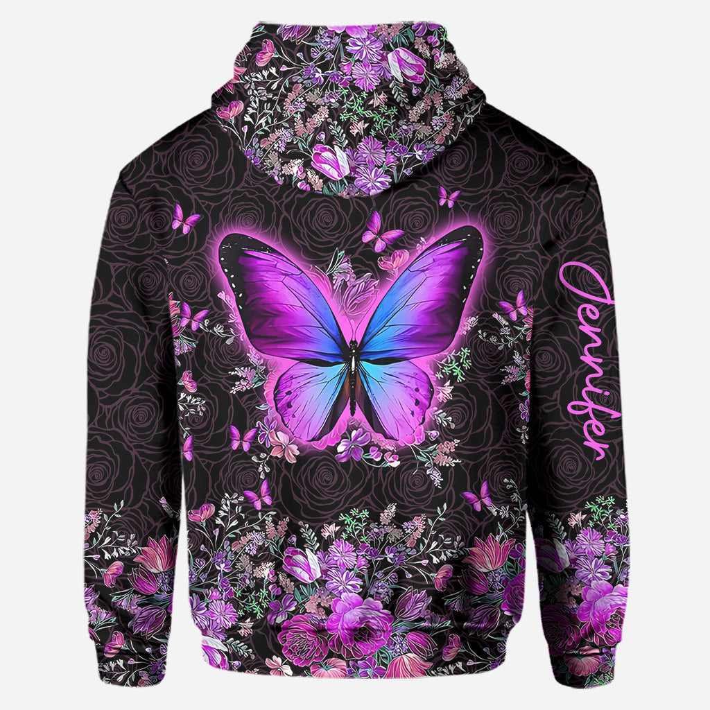Magnifiques papillons - Sweat à capuche et legging personnalisés à motif papillon