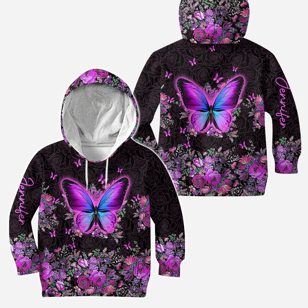 Magnifiques papillons - Sweat à capuche et legging personnalisés à motif papillon