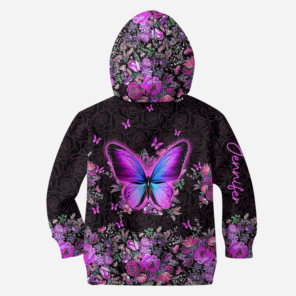 Magnifiques papillons - Sweat à capuche et legging personnalisés à motif papillon
