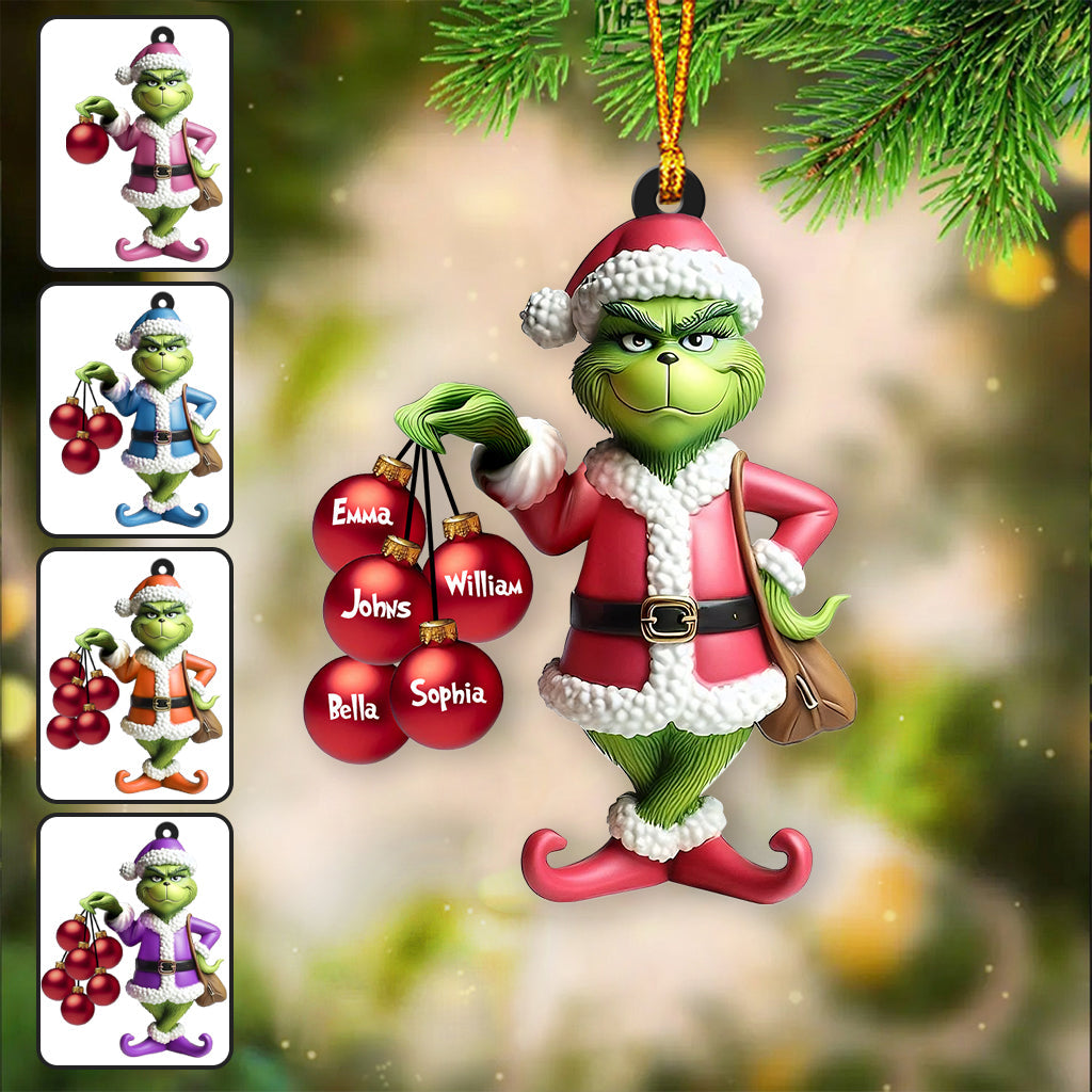 J'aime ma famille - Étole de Noël personnalisée et transparente