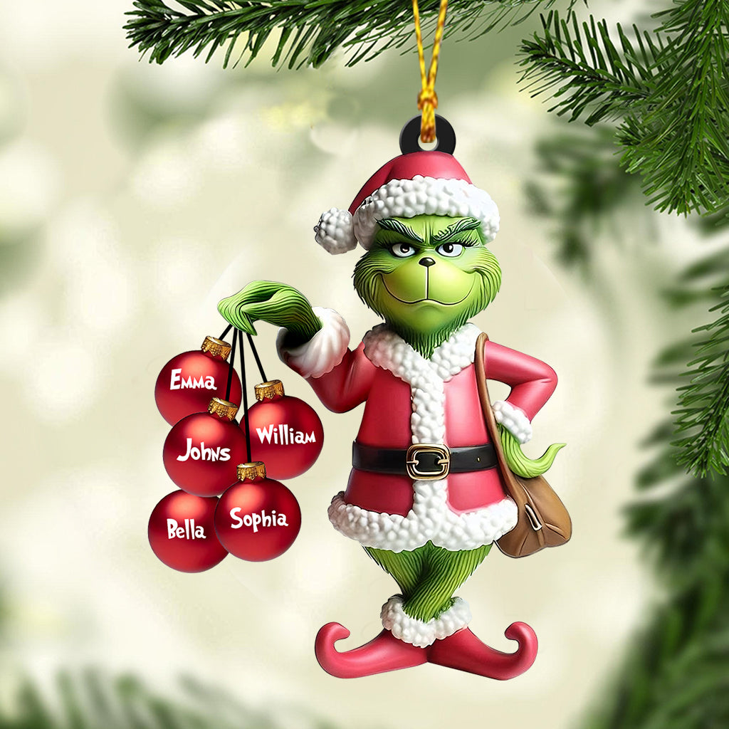 J'aime ma famille - Étole de Noël personnalisée et transparente