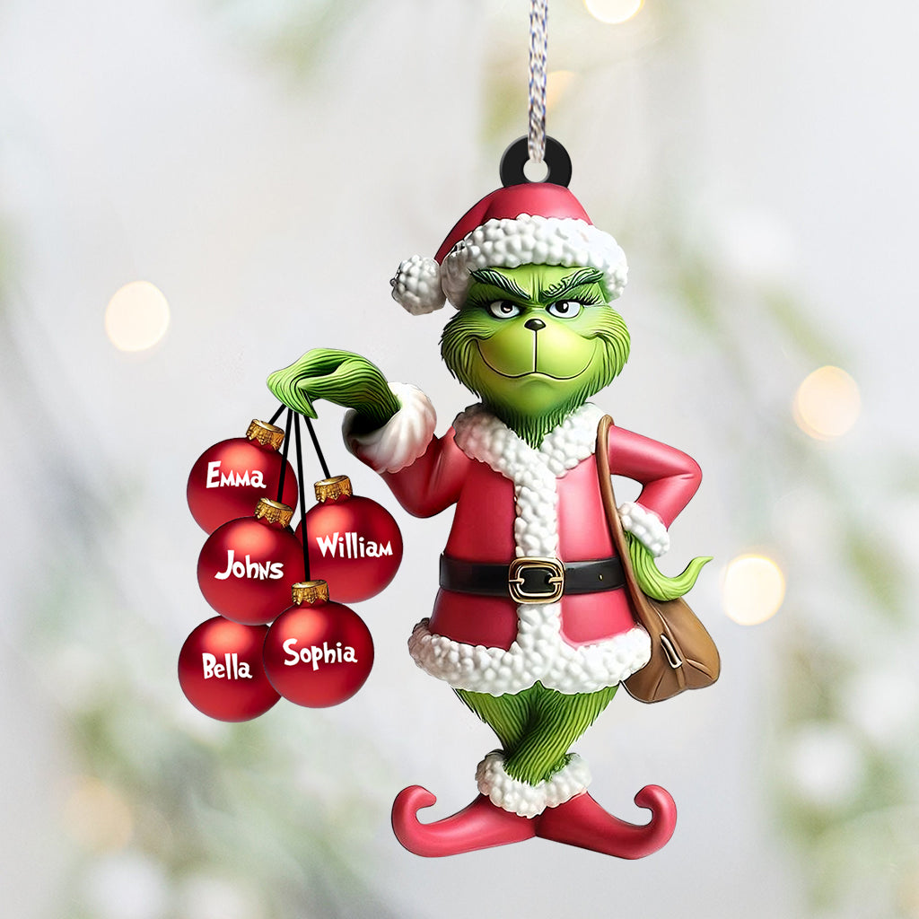 J'aime ma famille - Étole de Noël personnalisée et transparente