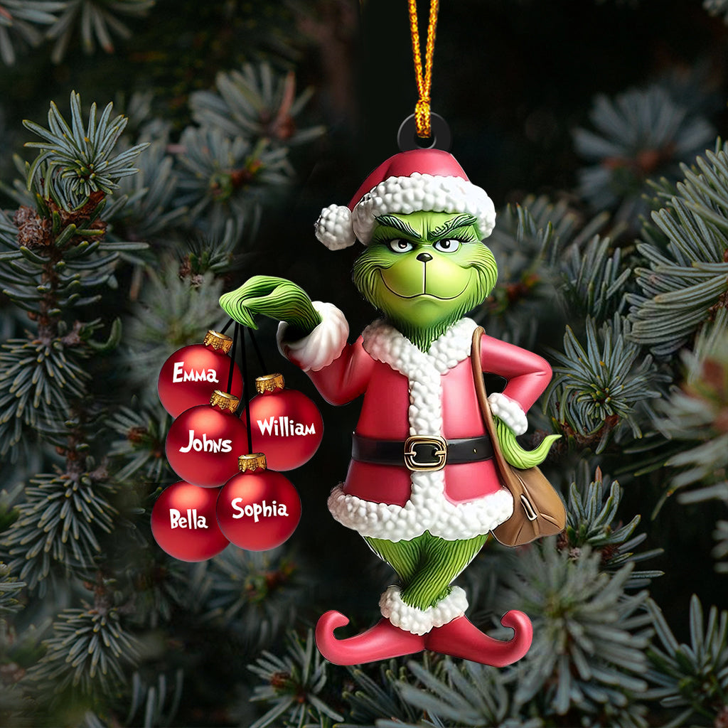 J'aime ma famille - Étole de Noël personnalisée et transparente