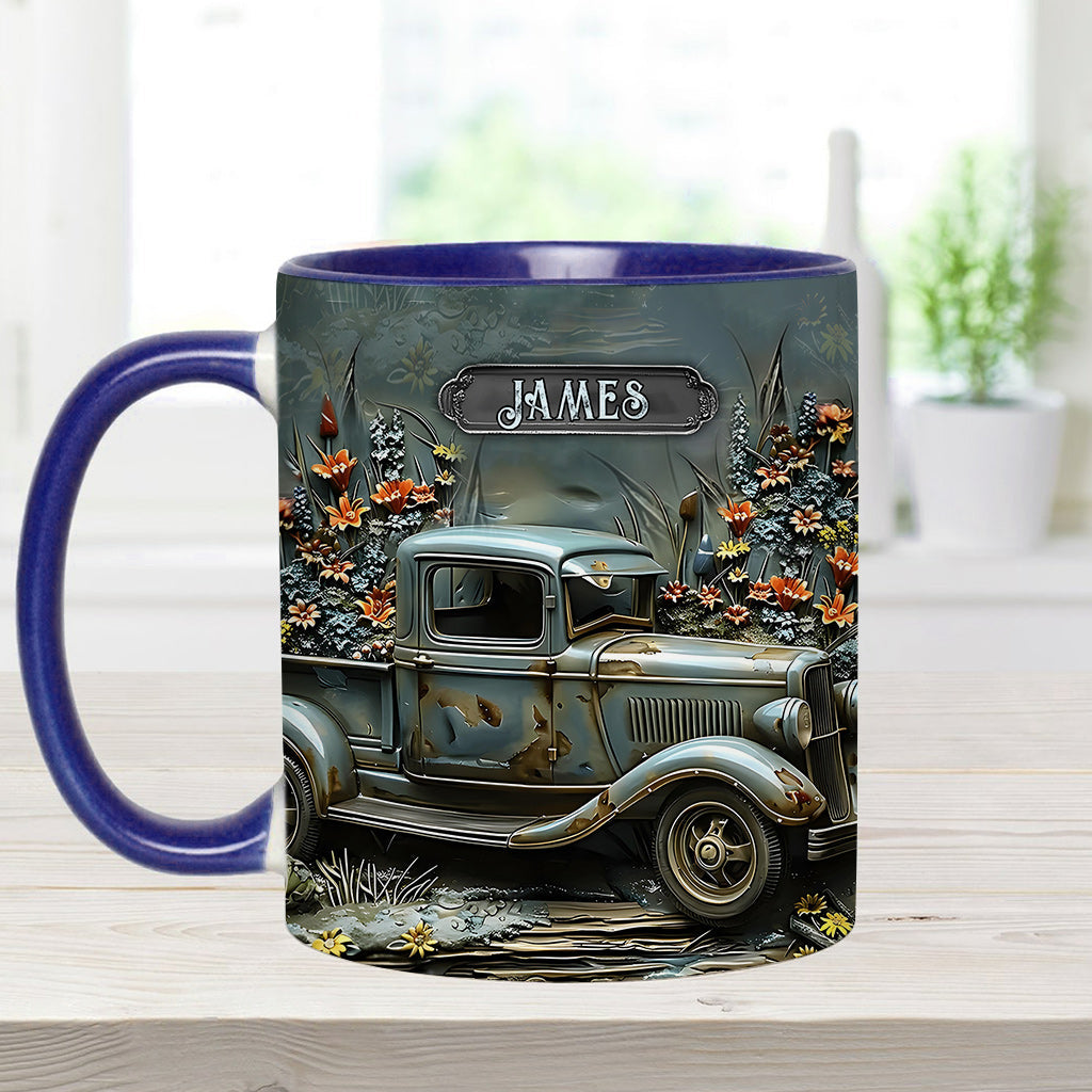 Mug personnalisé à l'effigie d'une voiture classique ou d'une muscle car.