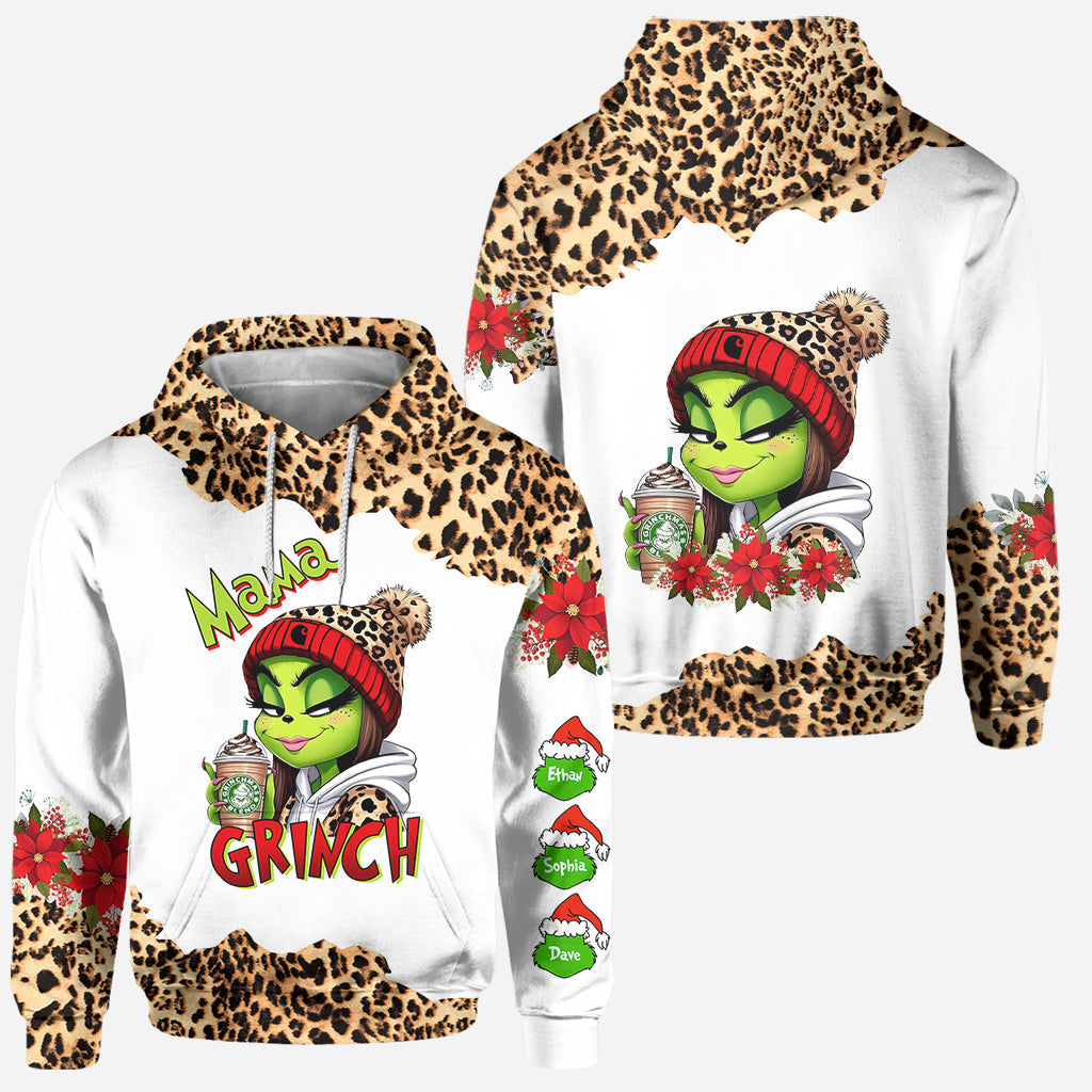 Grinchy Mama - Personalized Stole Christmas Hoodie and Leggings
