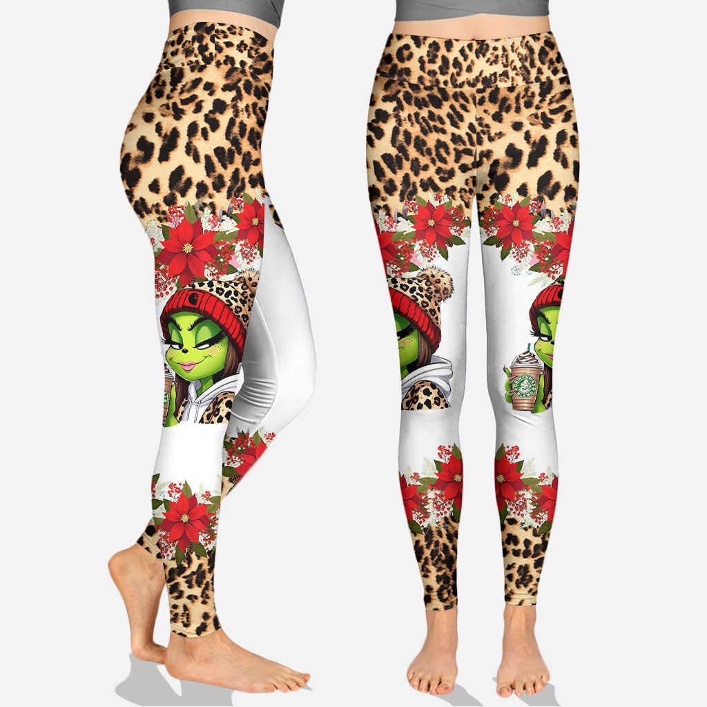 Grinchy Mama - Personalized Stole Christmas Hoodie and Leggings