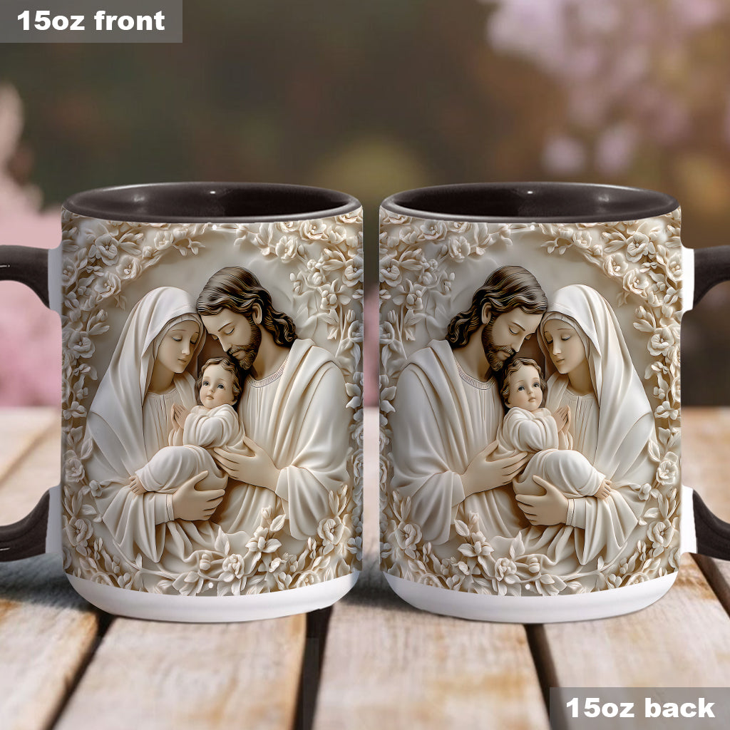 The Holy Family - Personalized Christian Accent Mug