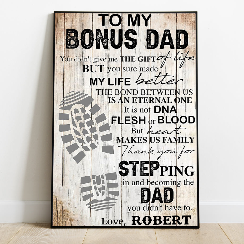 À mon beau-père - Toile et affiche personnalisées pour papa