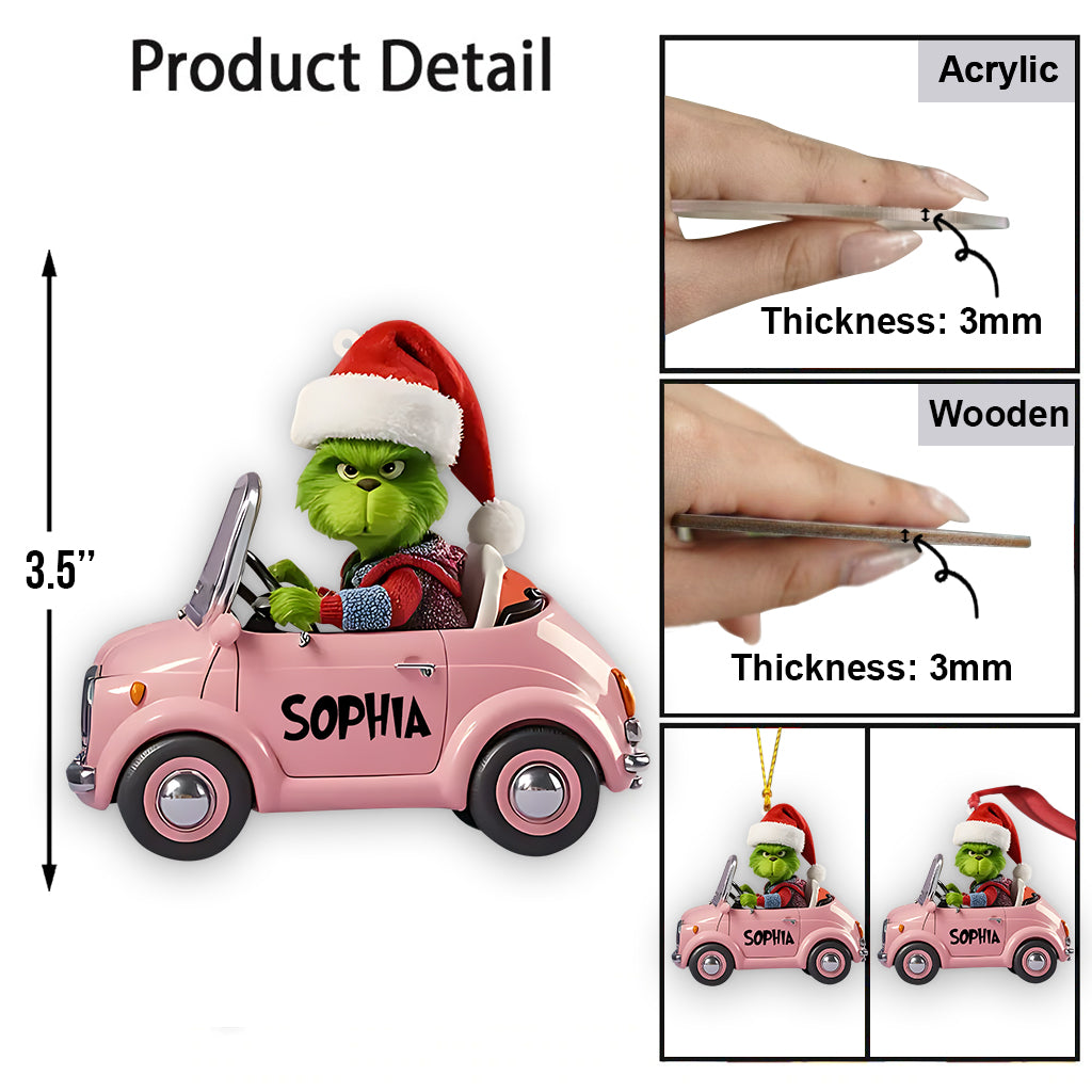 Driving Around - Personalized Stole Christmas Ornament