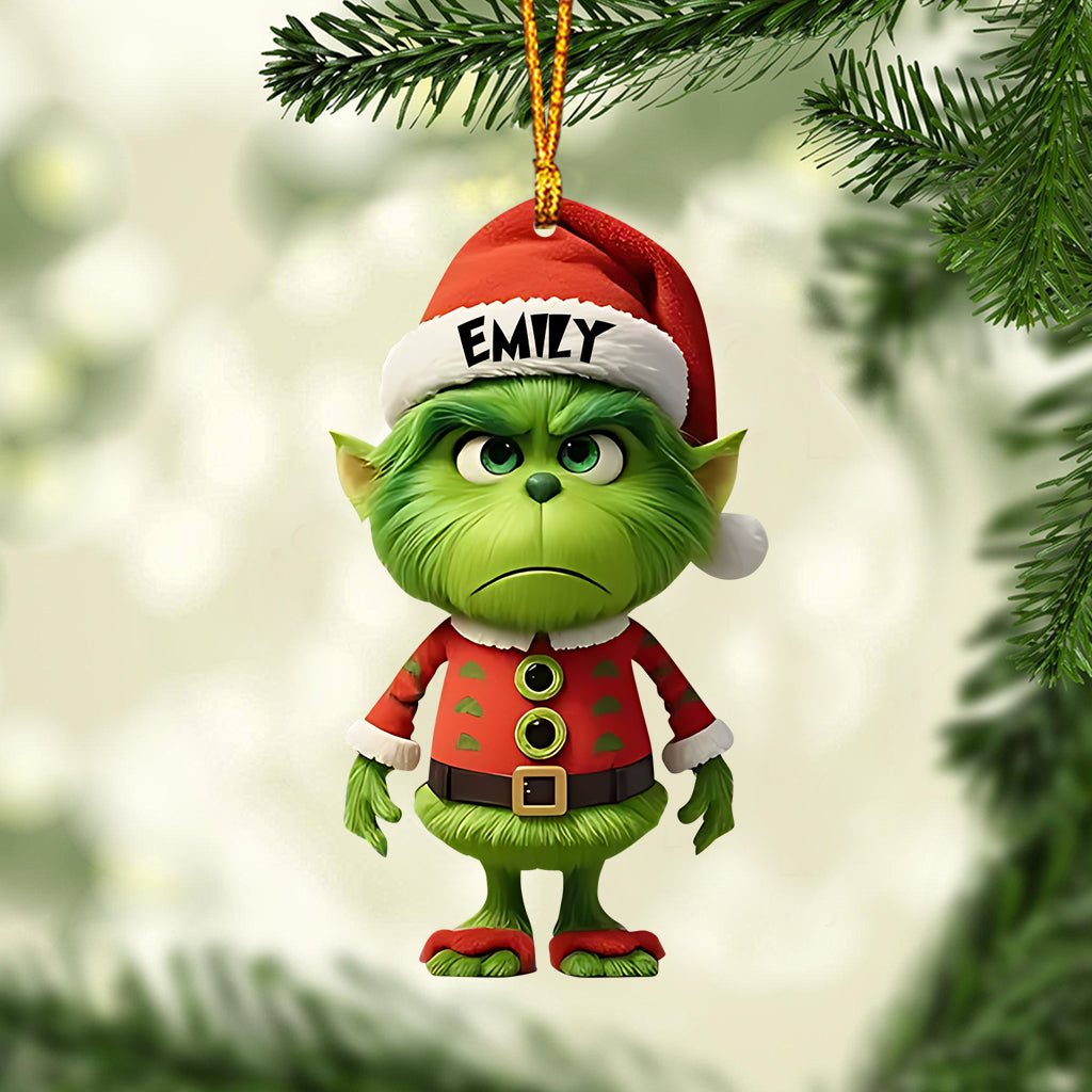 Mini Green - Personalized Stole Christmas Ornament