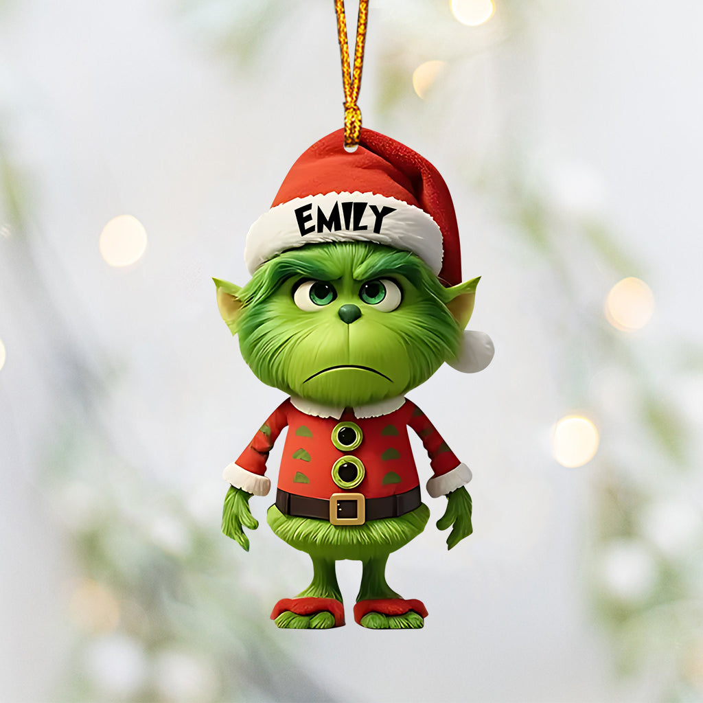 Mini Green - Personalized Stole Christmas Ornament