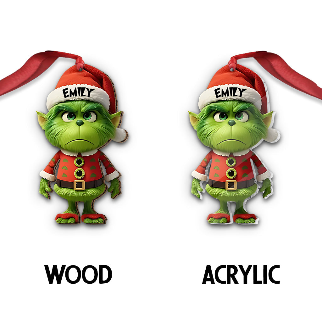 Mini Green - Personalized Stole Christmas Ornament