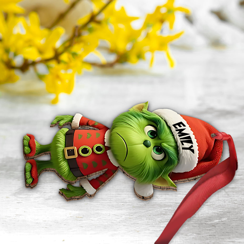 Mini Green - Personalized Stole Christmas Ornament