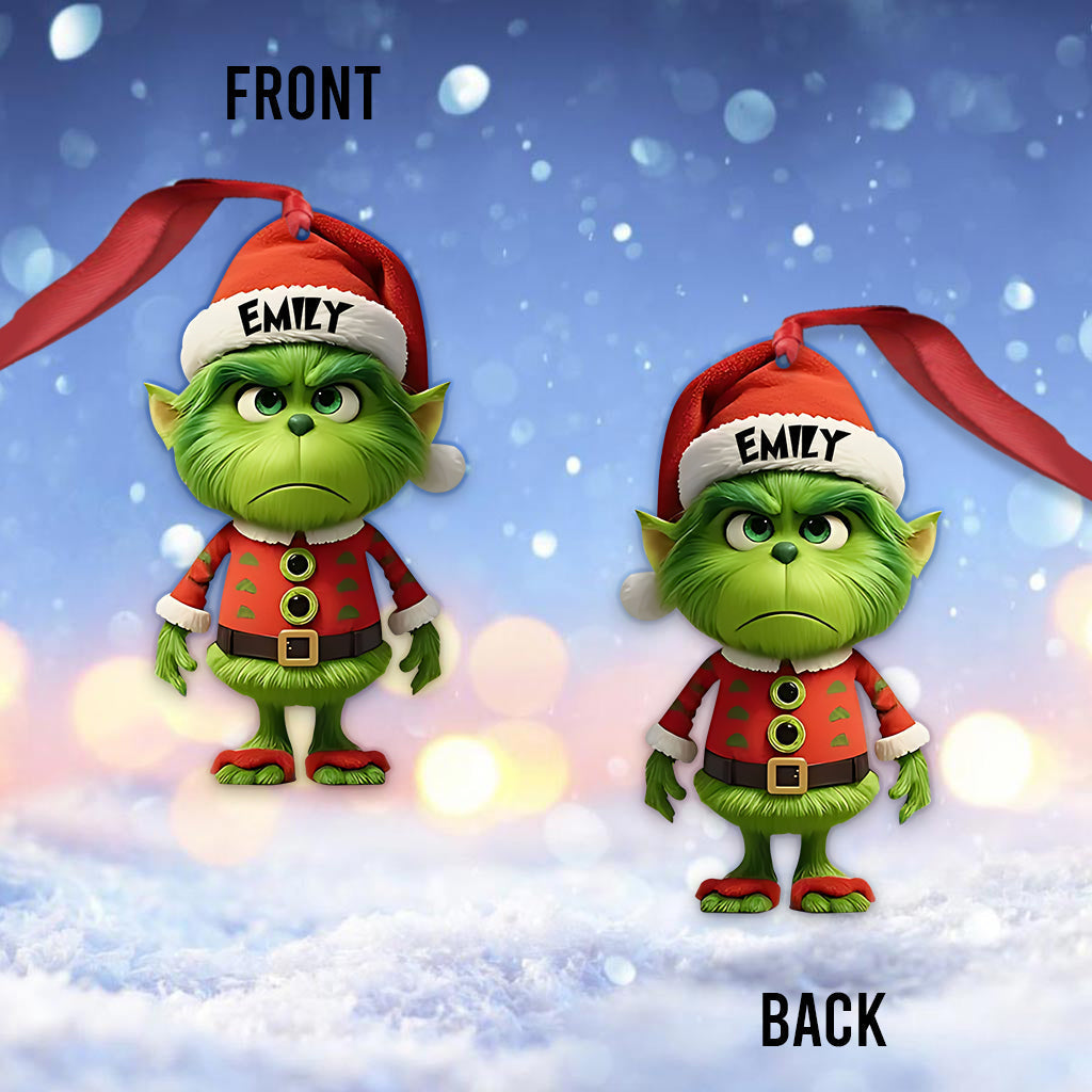 Mini Green - Personalized Stole Christmas Ornament