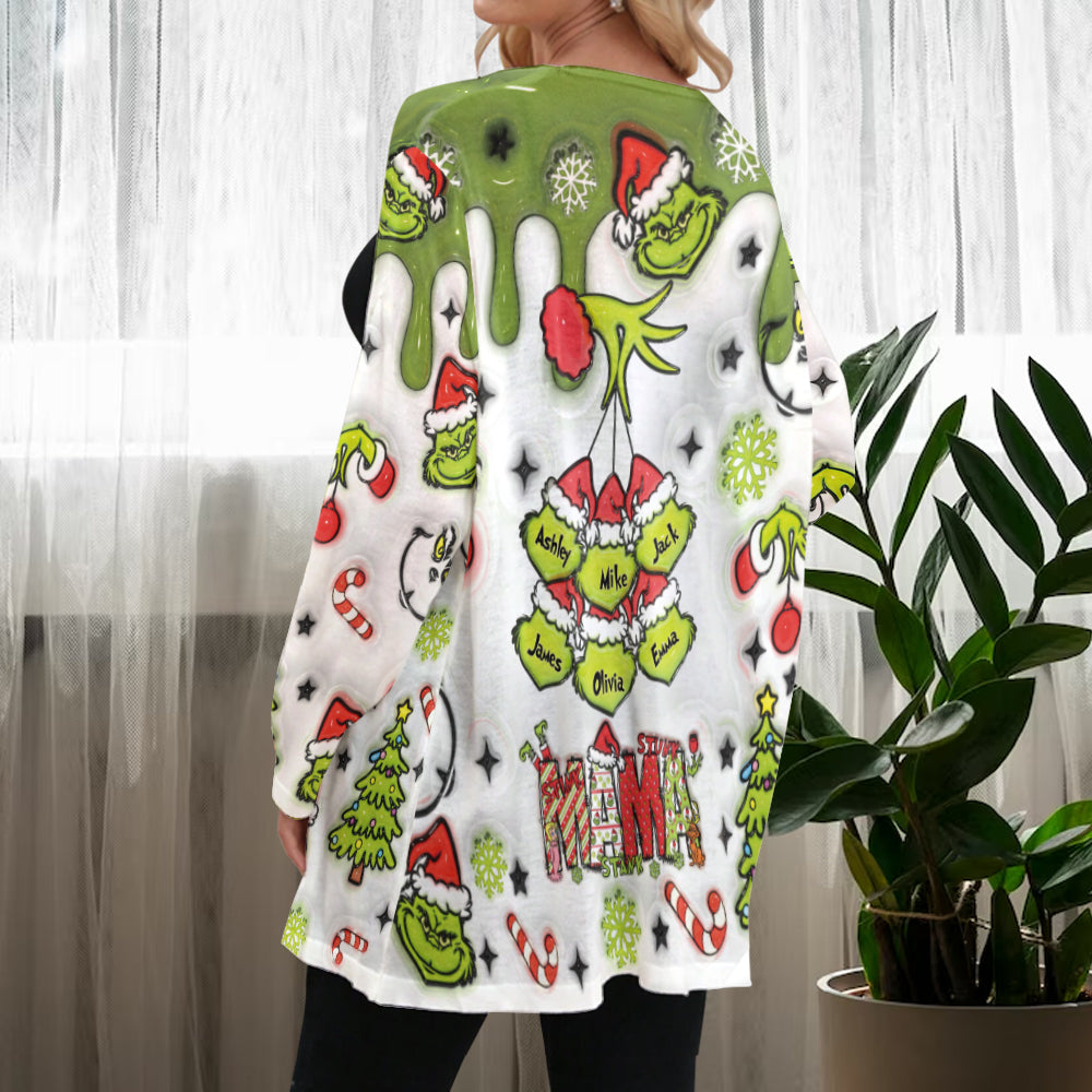 Green Mama - Étole de Noël personnalisée - Gilet de Noël