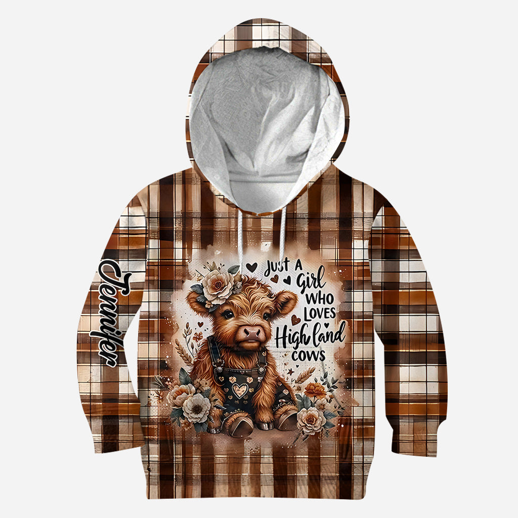 Love Highland Cows - Personalized Highland Cow Hoodie and Leggings