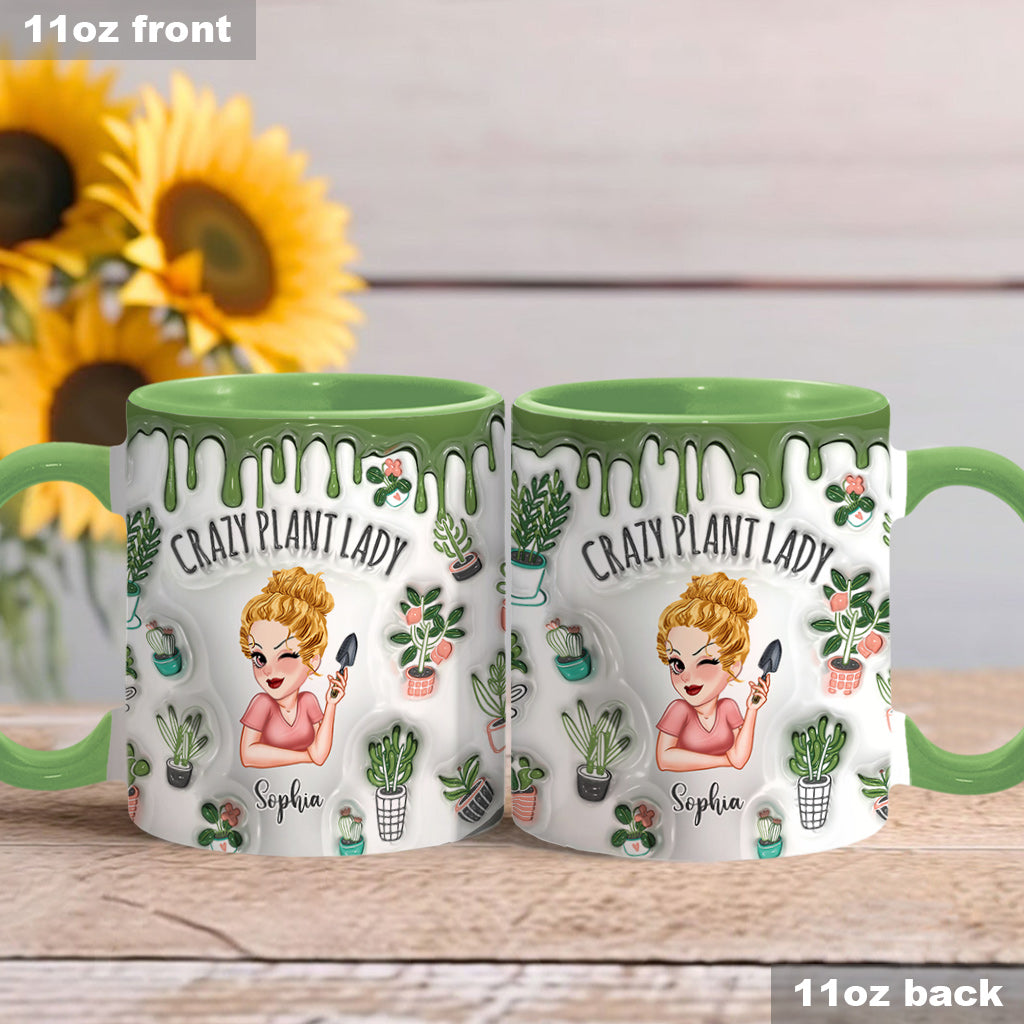 Mug personnalisé « Folle de plantes » - Mug à thème jardinage