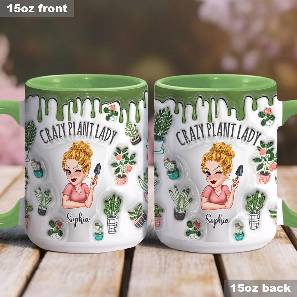 Mug personnalisé « Folle de plantes » - Mug à thème jardinage