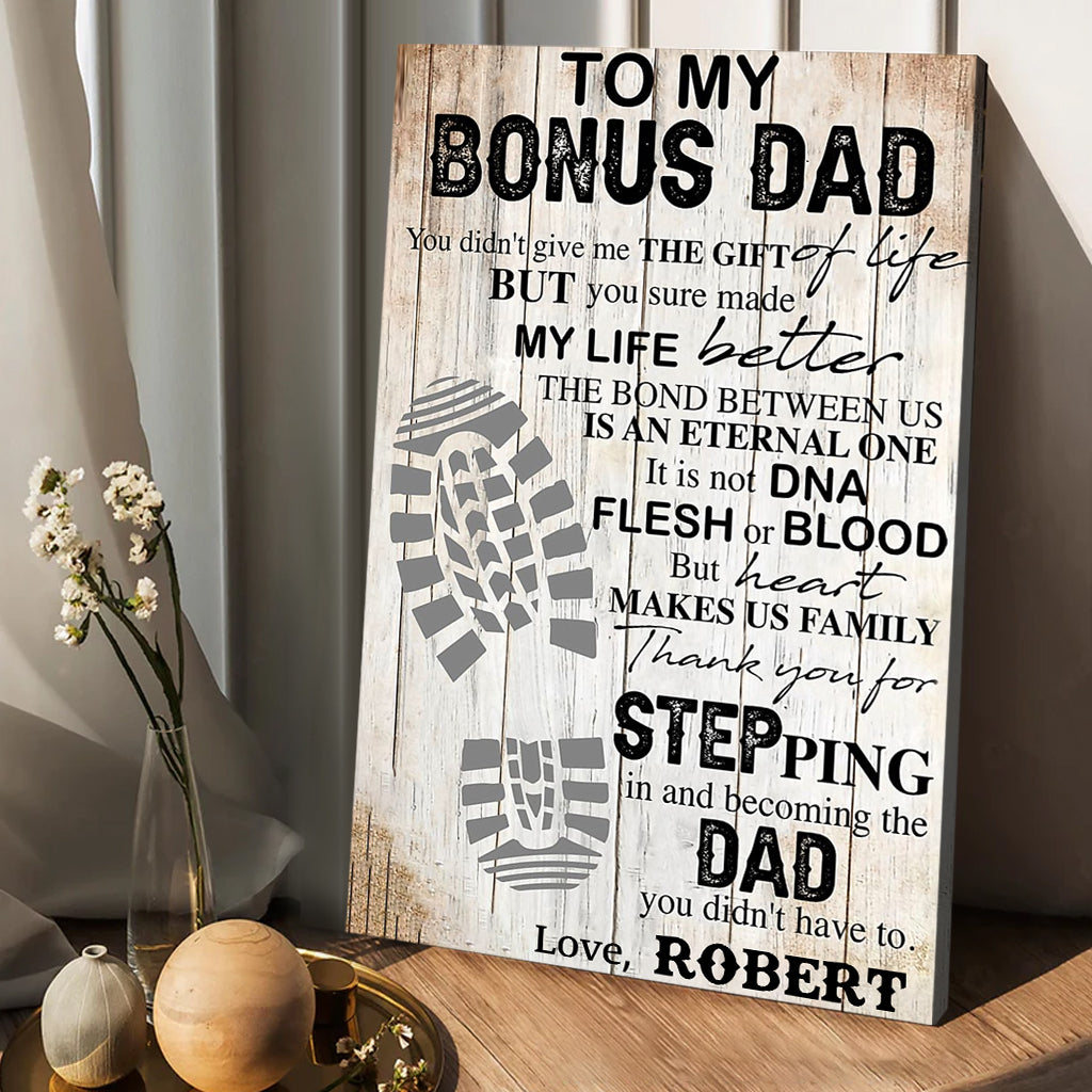 À mon beau-père - Toile et affiche personnalisées pour papa