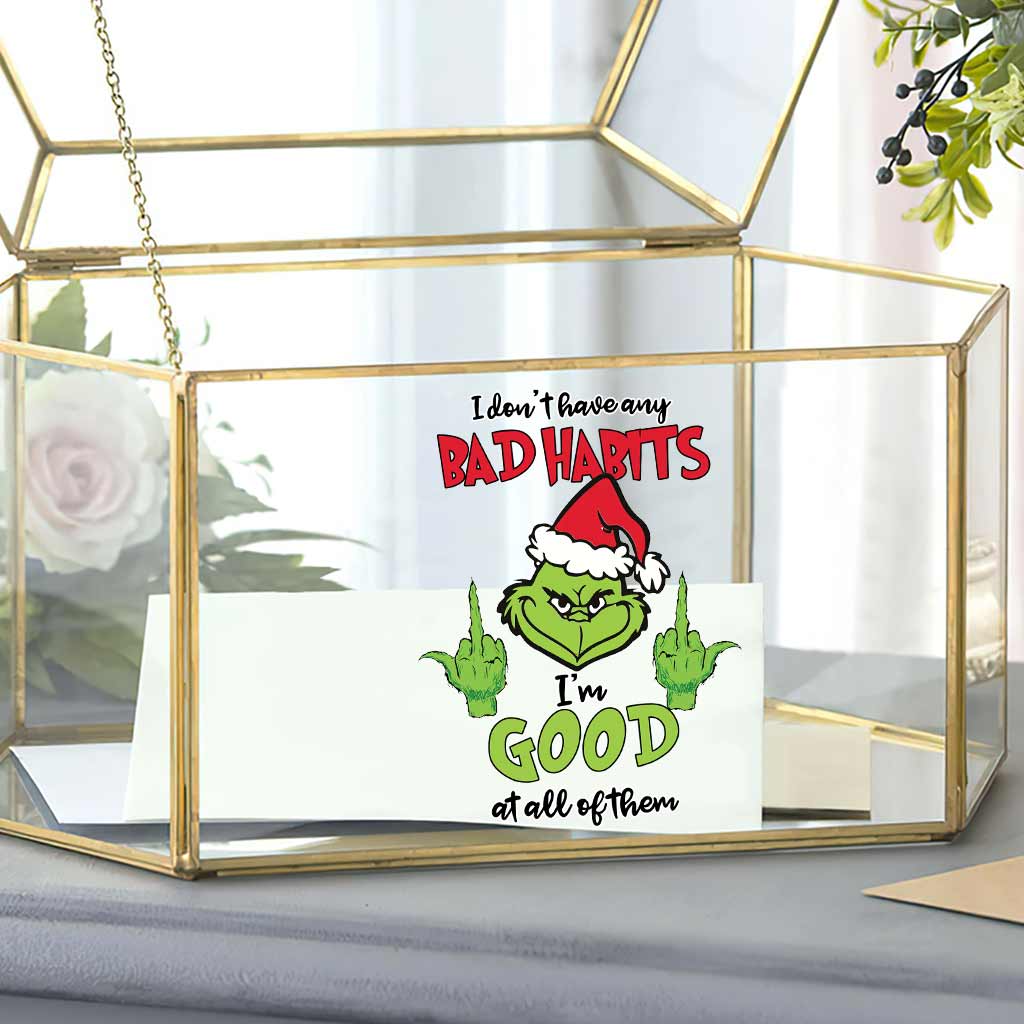 Je n'ai pas de mauvaises habitudes - Autocollant complet « J'ai volé Noël »