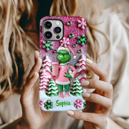 Merry Grinchmas - Personalized Stole Christmas Full Print Phone Case