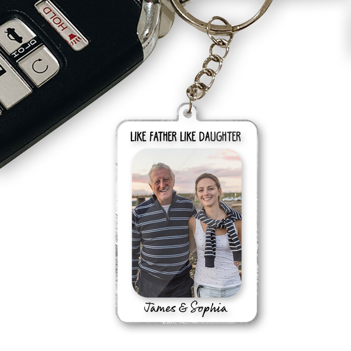 Père et fille - Porte-clés personnalisé pour fille