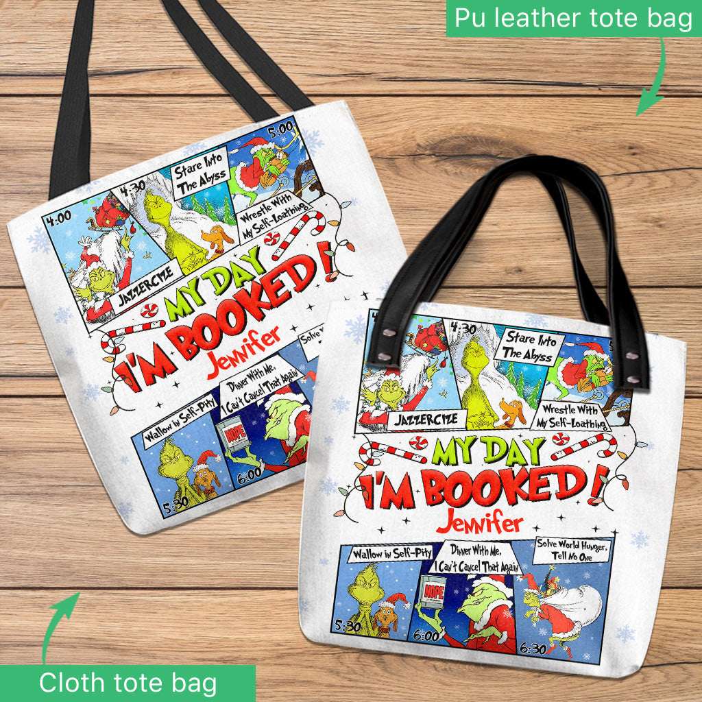 Je suis réservé(e) - Sac fourre-tout de Noël personnalisé avec étole