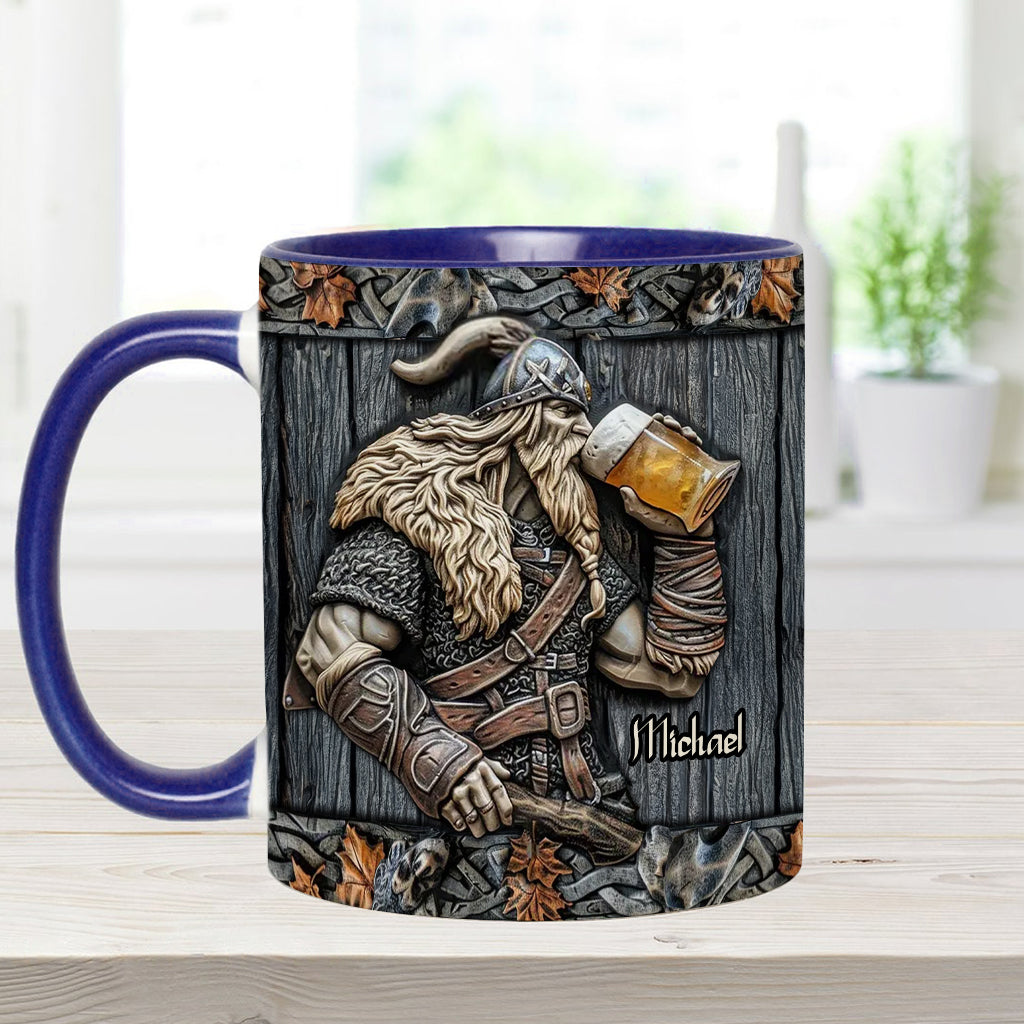 Mug Viking personnalisé avec motif de bière