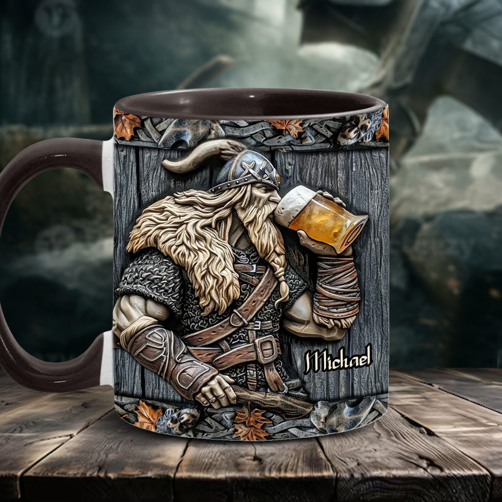 Mug Viking personnalisé avec motif de bière