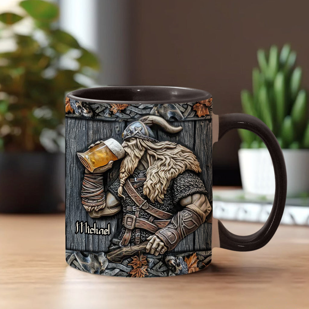 Mug Viking personnalisé avec motif de bière