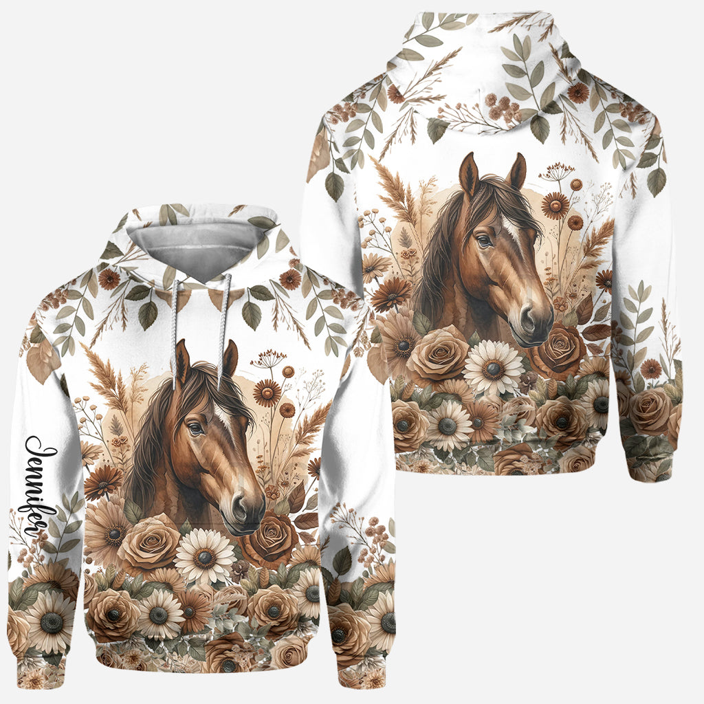 Magnifique cheval - Sweat à capuche et leggings personnalisés à motif cheval