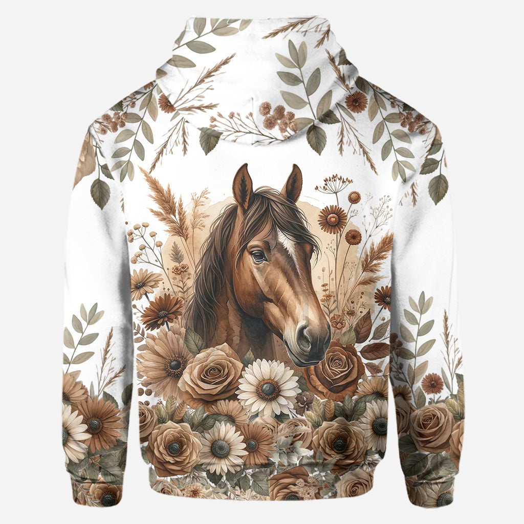 Magnifique cheval - Sweat à capuche et leggings personnalisés à motif cheval
