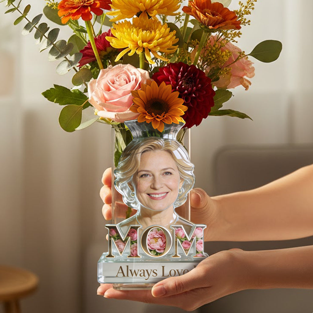 European Blonde Woman - Personalized Mother Acrylic Pot
