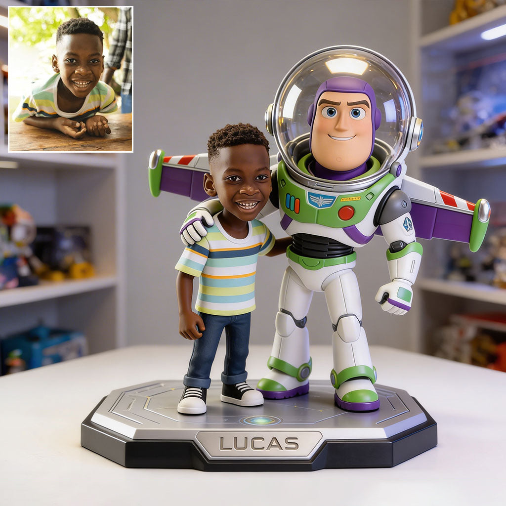 Asian Boy's Friend - Personalized Movie For Kids Custom Shaped Acrylic Plaque