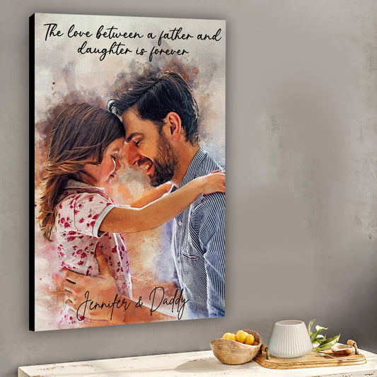 Meilleur papa du monde - Toile et affiche personnalisées pour papa