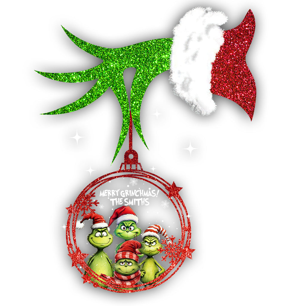 Merry Grinchmas - Personalized Stole Christmas Decal Die Cut