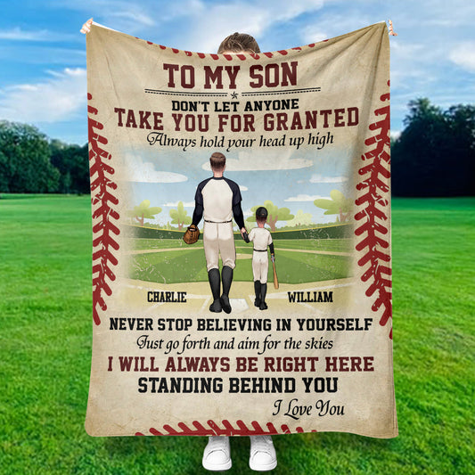 Je serai toujours là - Couverture de baseball personnalisée