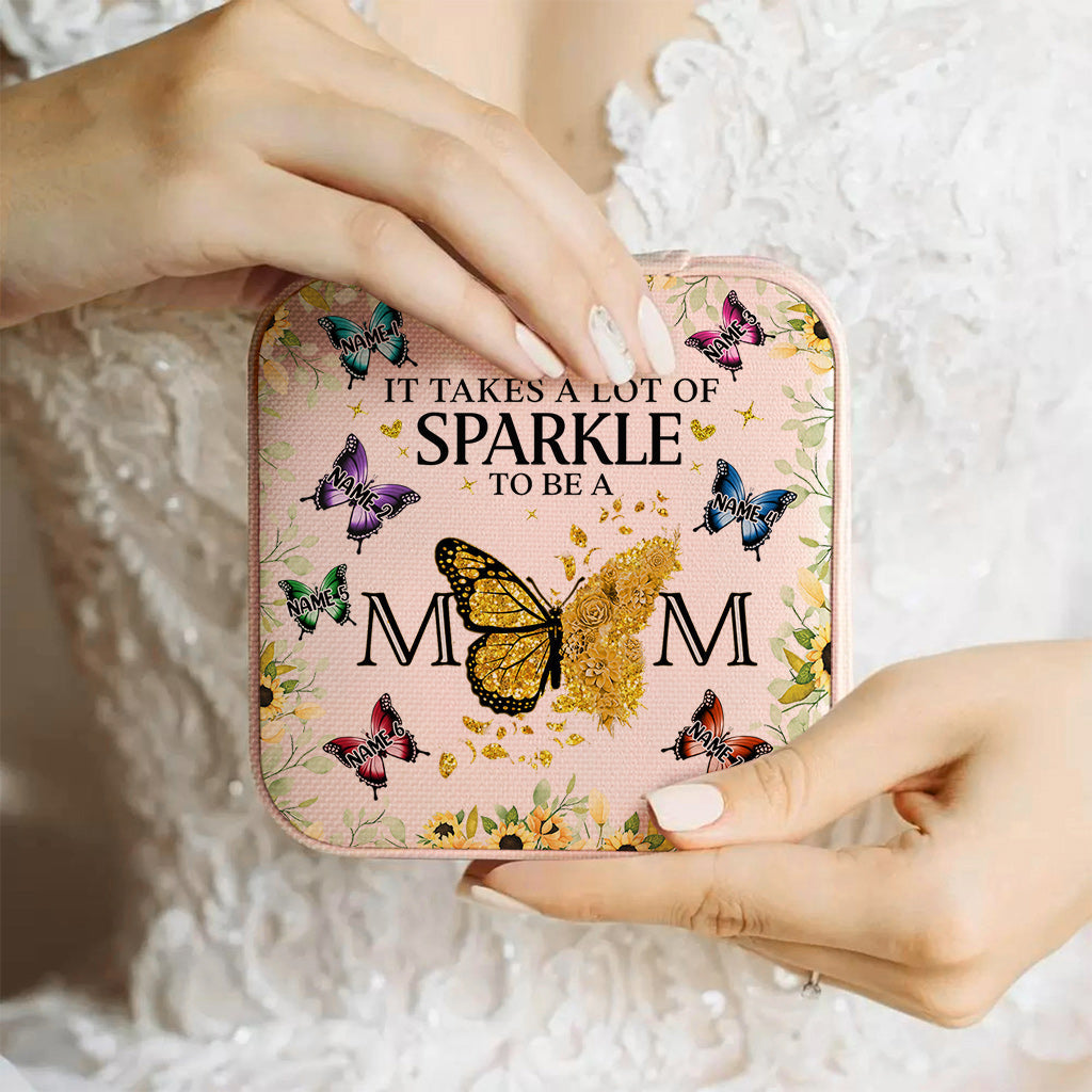 Il faut beaucoup d'éclat pour être maman - Coffret à bijoux personnalisé pour maman