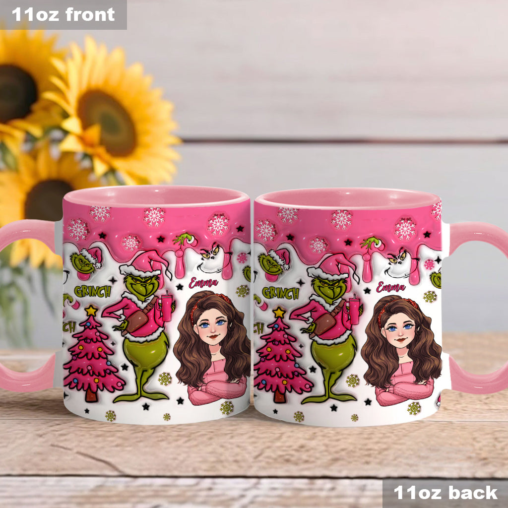 In My Grinch Era - Personalized Stole Christmas Accent Mug