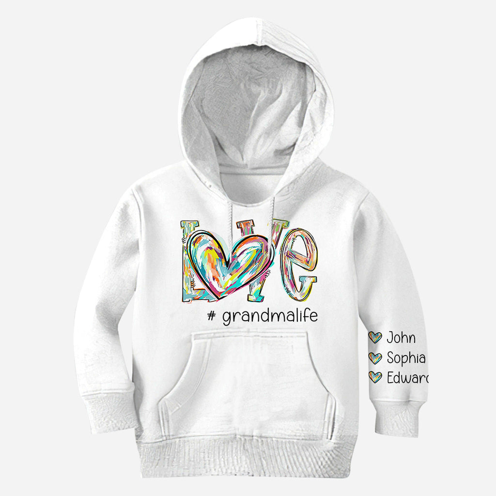 T-shirt personnalisé « J’aime mamie »