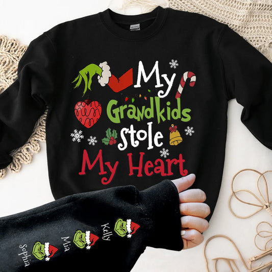 Mes petits-enfants ont volé mon cœur - T-shirt « Noël volé »