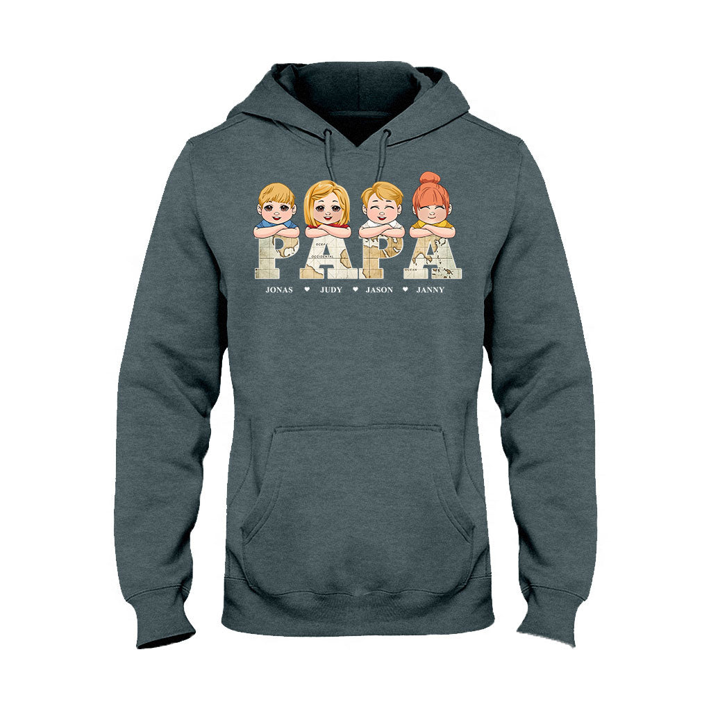 Titre de carte vintage - T-shirt et sweat à capuche personnalisés pour papa
