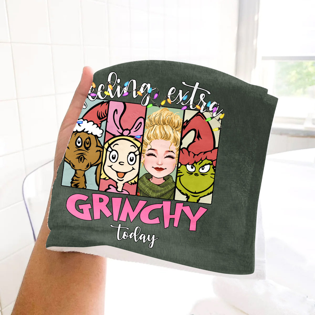 Feeling Extra Today - Personalized Stole Christmas Towel