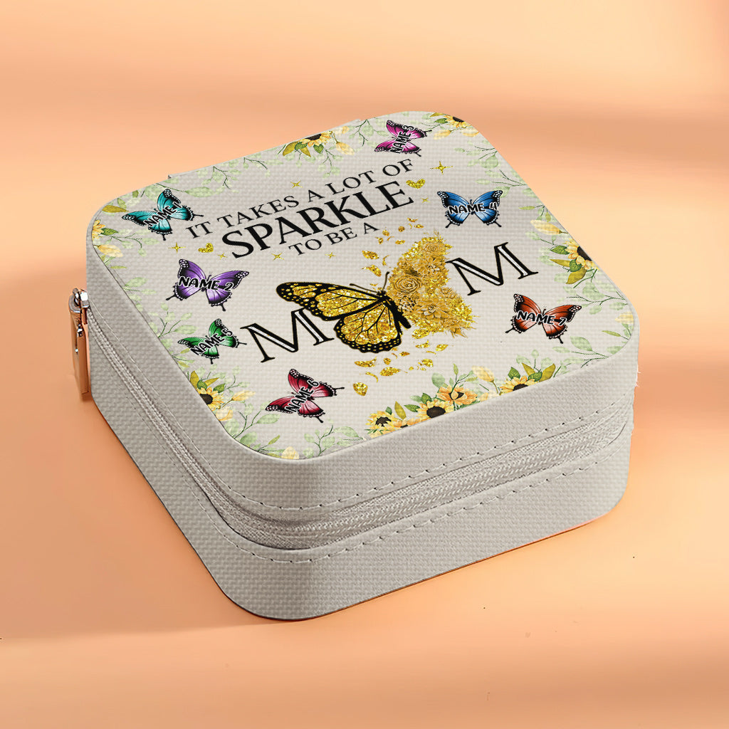 Il faut beaucoup d'éclat pour être maman - Coffret à bijoux personnalisé pour maman