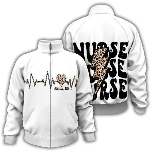 L'infirmière - Veste zippée personnalisée pour infirmière