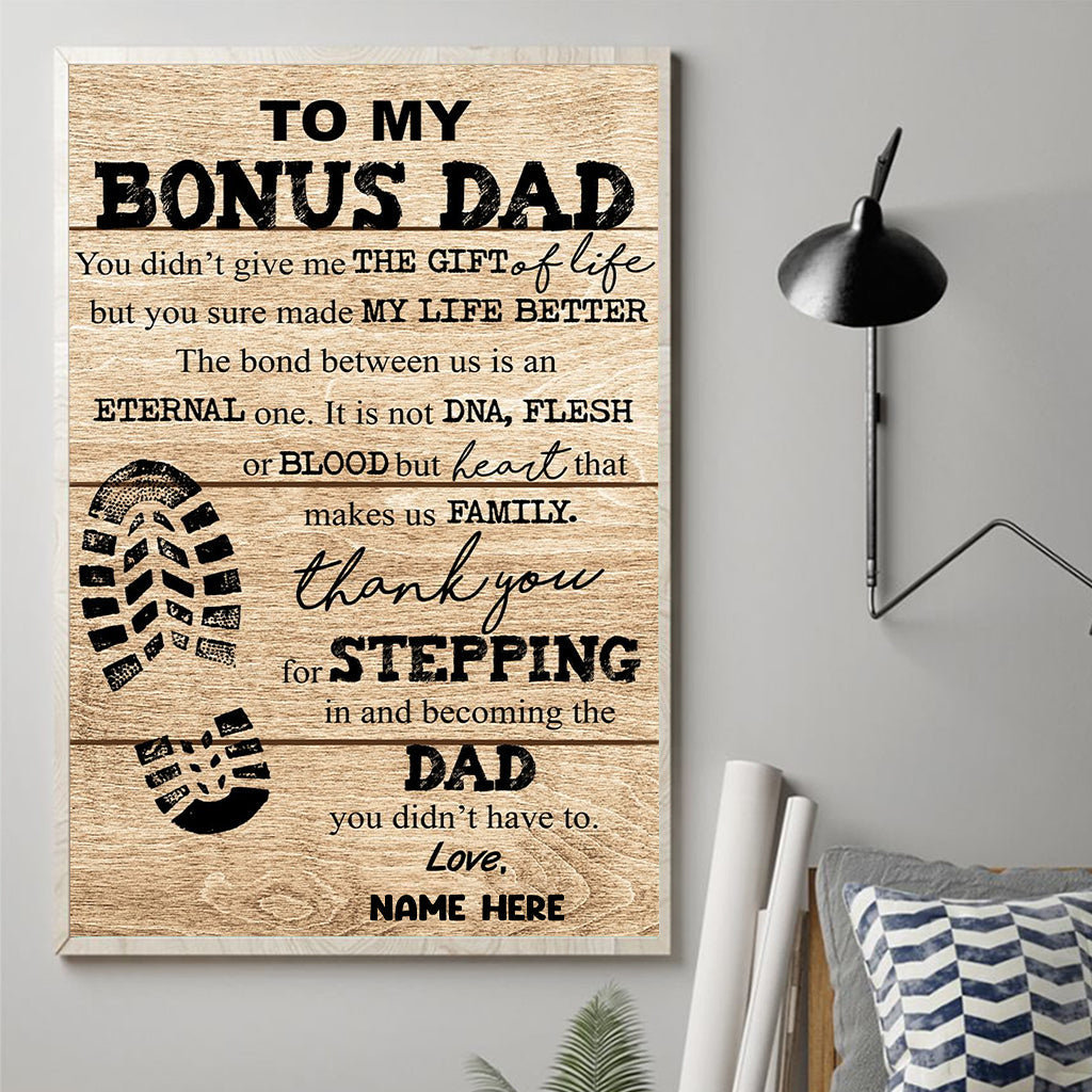 À mon beau-père - Toile et affiche personnalisées pour papa