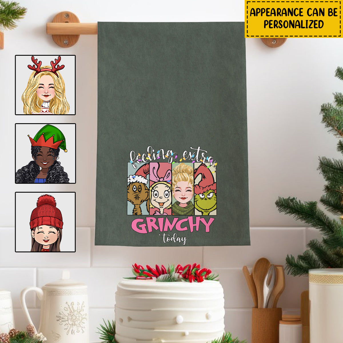 Feeling Extra Today - Personalized Stole Christmas Towel