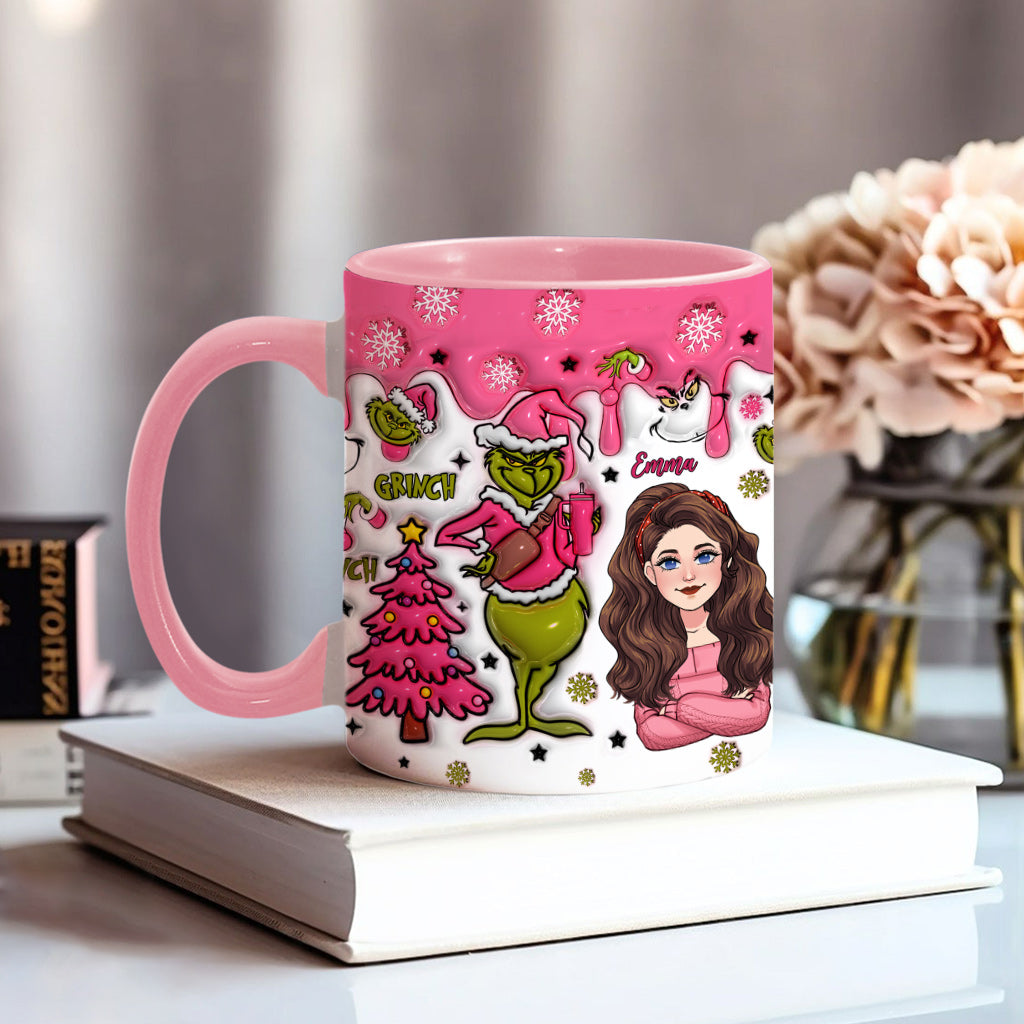 In My Grinch Era - Personalized Stole Christmas Accent Mug