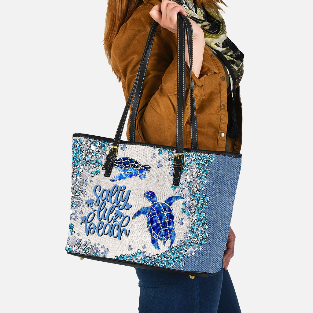 Sac en cuir Turtle Bling personnalisé